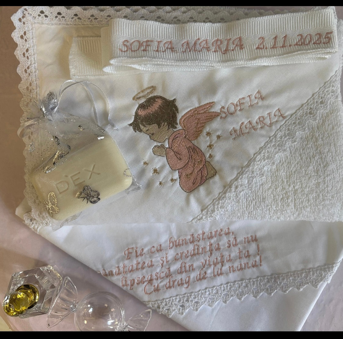 Set de botez pentru fetițe Rozalia