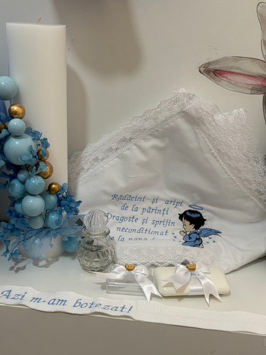 Set de botez, blue, băiat